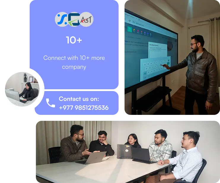 Happy man with tablet showcasing Saral Apps' successful portfolio, including trending eLearning, online law, and discount mobile applications with 50K+ satisfied users.